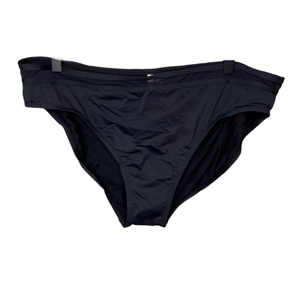 Tommy Bahama Bikini Bottom Hipster Mesh Trim Black Size 2X Plus Size Swimwear